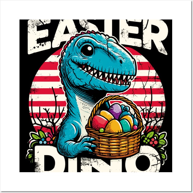 Easter Dino Wall Art by Cutetopia